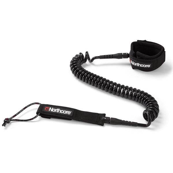 northcore 10ft Coiled SUP Leash- Black