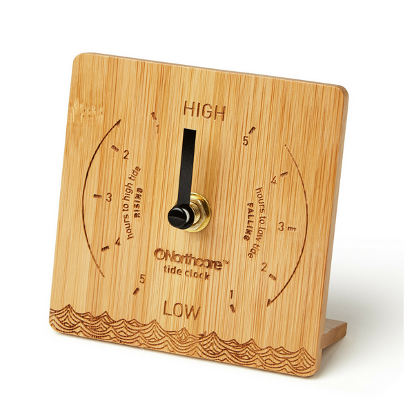 northcore Bamboo Desk Top Tide Clock