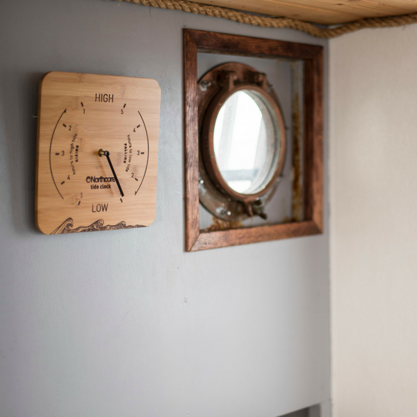 Northcore Bamboo Wall Mounted Tide Clock