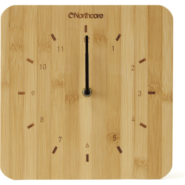 northcore Bamboo Wall Time Clock