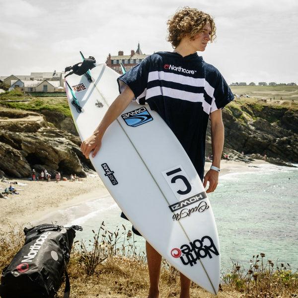 Northcore Beach Basha Changing Robe - Blue Stripey