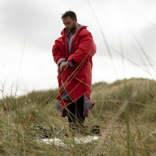 Northcore Beach Basha Sport Changing Robe - Red