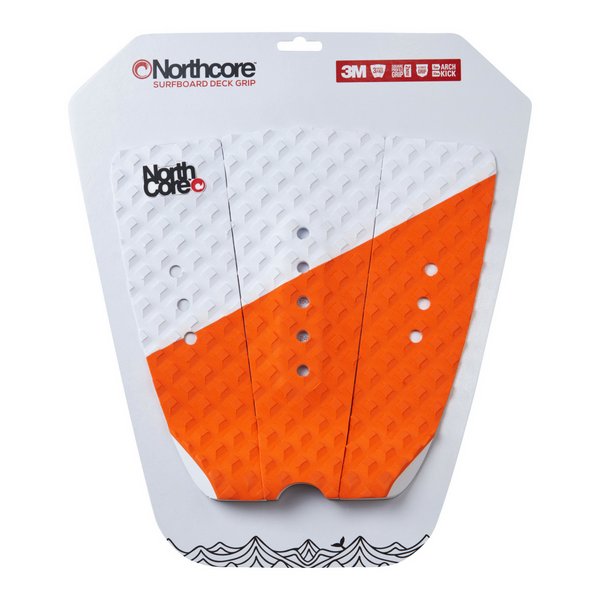 Northcore Ultimate Grip Deck Pad - Orange And White