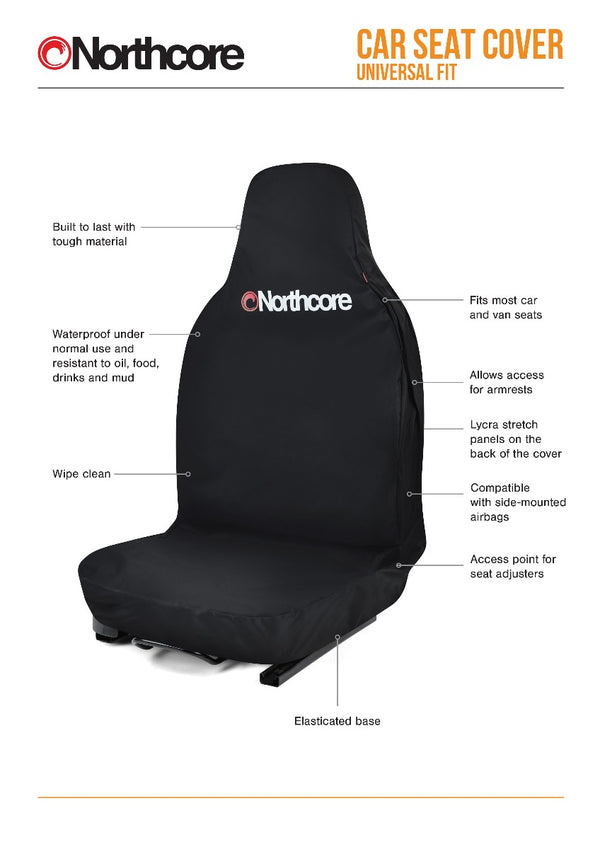 Northcore Van And Car Seat Cover- Black