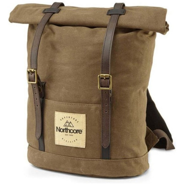 northcore Waxed Canvas Back Pack - Chocolate