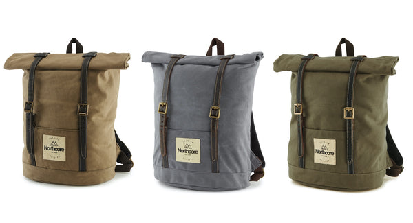 Northcore Waxed Canvas Back Pack - Stone