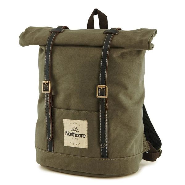 northcore Waxed Canvas Backpack - Khaki