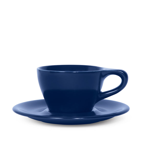 notneutral Lino Double Cappuccino Cup & Saucer Indigo