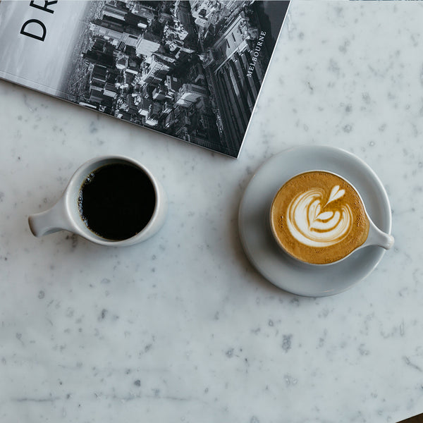 Notneutral Lino Double Cappuccino Cup & Saucer Light Gray