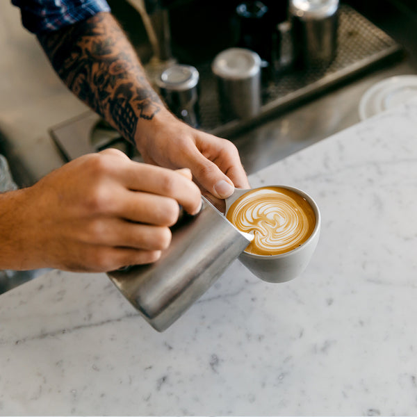 Notneutral Lino Double Cappuccino Cup & Saucer Light Gray