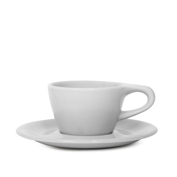 notneutral Lino Single Cappuccino Cup & Saucer Light Gray
