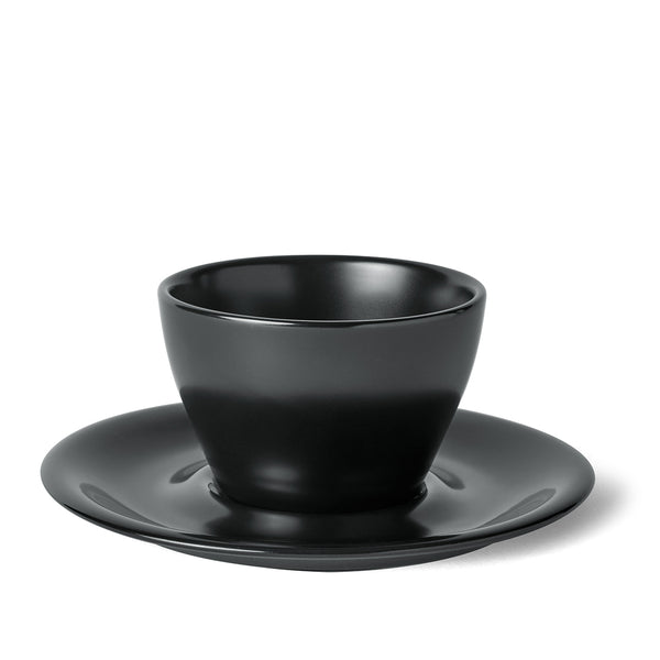 notneutral Meno Single Cappuccino Cup & Saucer Matte Black