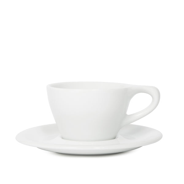 notneutral Lino Double Cappuccino Cup & Saucer White