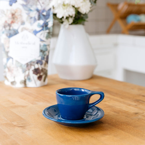 Notneutral Lino Espresso Cup & Saucer Indigo