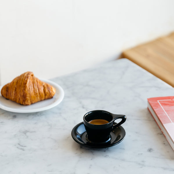 Notneutral Lino Espresso Cup & Saucer Matte Black