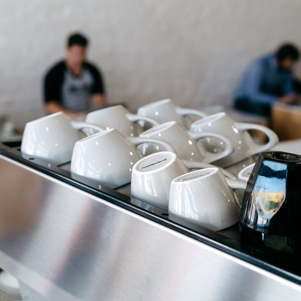 Notneutral Lino Large Latte Cup & Saucer Light Gray