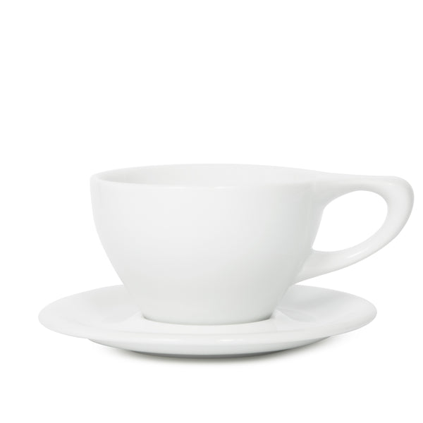 notneutral Lino Large Latte Cup & Saucer White