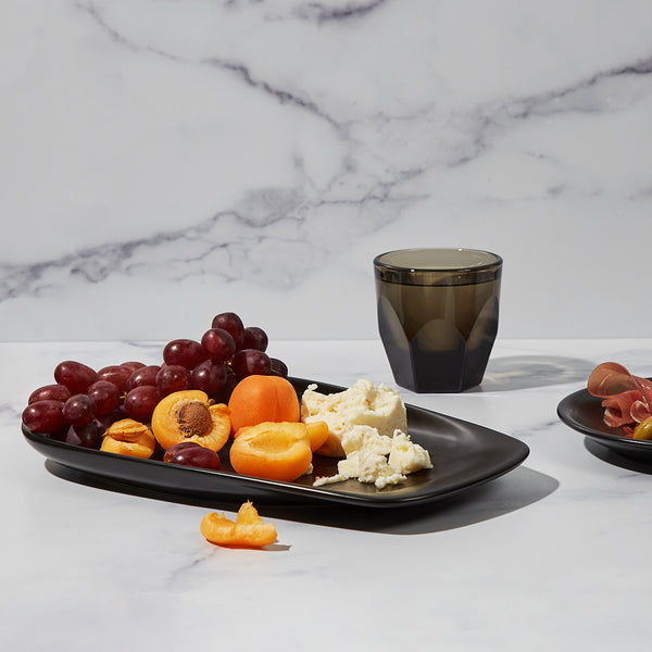 Notneutral Lino Large Pulled Plate Matte Black