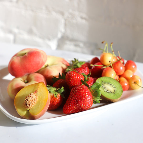 Notneutral Lino Large Pulled Plate White