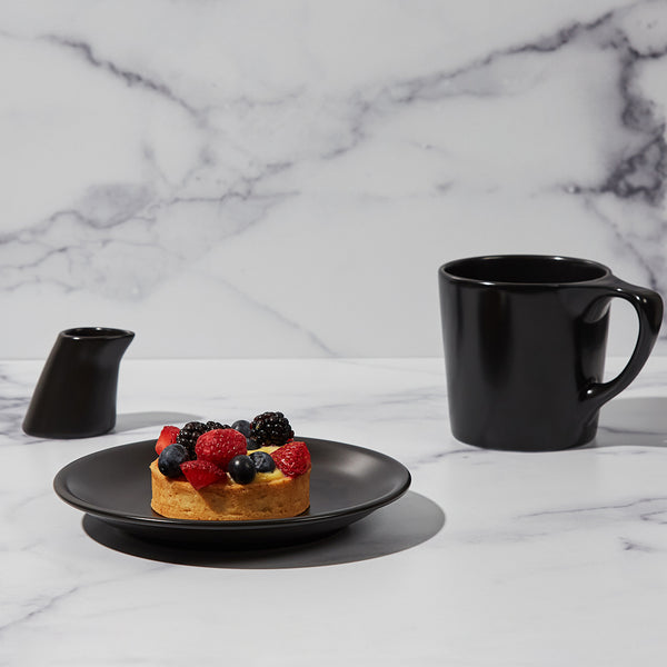 Notneutral Lino Round Plate Matte Black