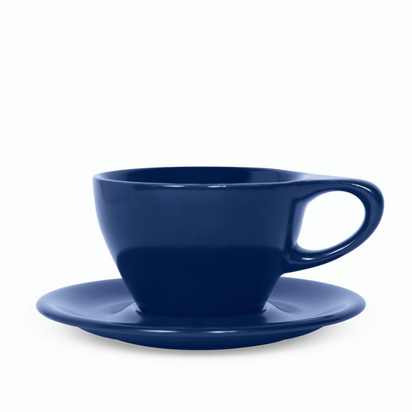 notneutral Lino Small Latte Cup & Saucer Indigo