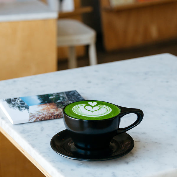 Notneutral Lino Small Latte Cup & Saucer Matte Black