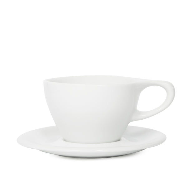 notneutral Lino Small Latte Cup & Saucer White