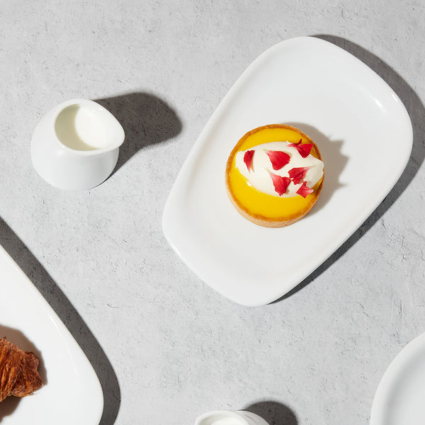 Notneutral Lino Small Pulled Plate White