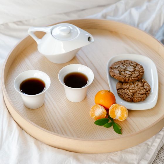 Notneutral Lino Small Pulled Plate White