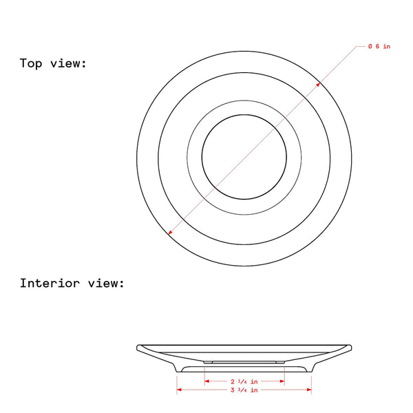 Notneutral Pico Cappuccino/ Latte Saucer Black