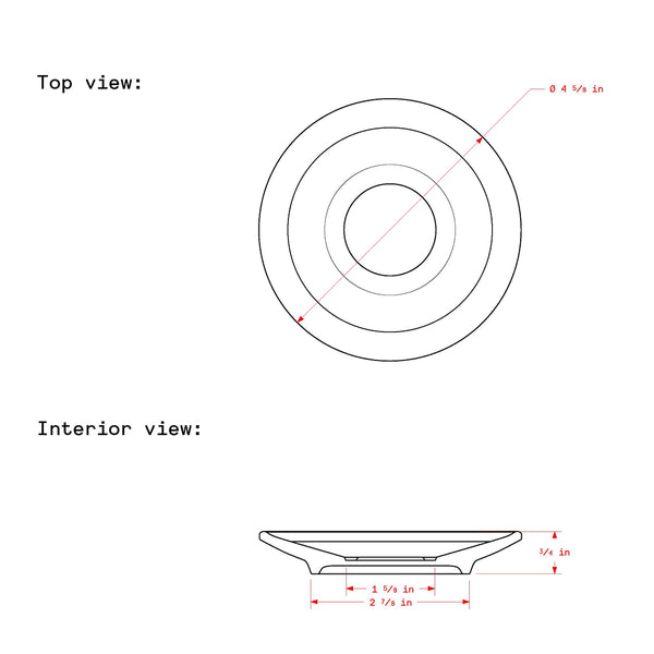 Notneutral Pico Espresso Saucer Pacific