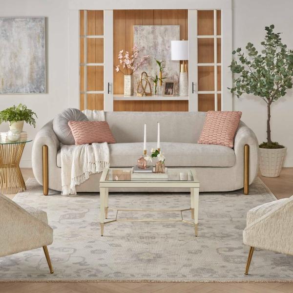 Nourison Aldora Ivory/Grey Indoor Only Persian Rug ALD14 Home