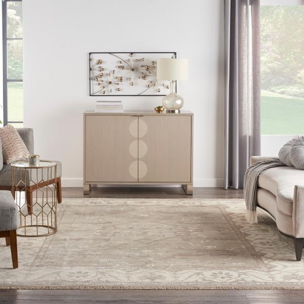 Nourison Aldora Traditional Silver Grey Rug ALD01 Home