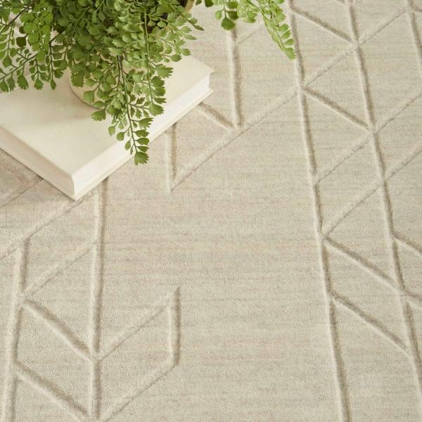 Nourison Alessia Handmade Wool Ivory Rug ALE01 Home