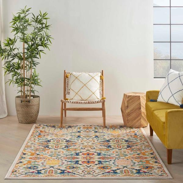 Nourison Allur Boho Multicolored/Ivory Rug ALR03 Home