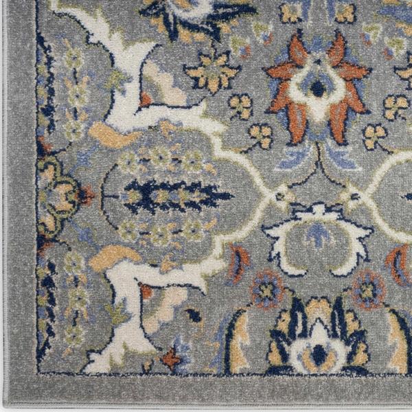 nourison Allur Grey Indoor only Persian Rug ALR03 Home