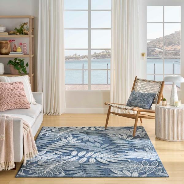 Nourison Aloha Blue Indoor/Outdoor Nature Rug ALH18