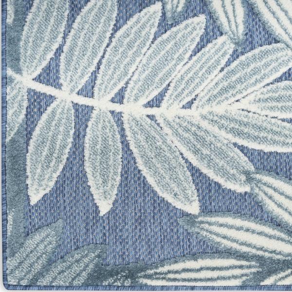 nourison Aloha Blue Indoor/Outdoor Nature Rug ALH18