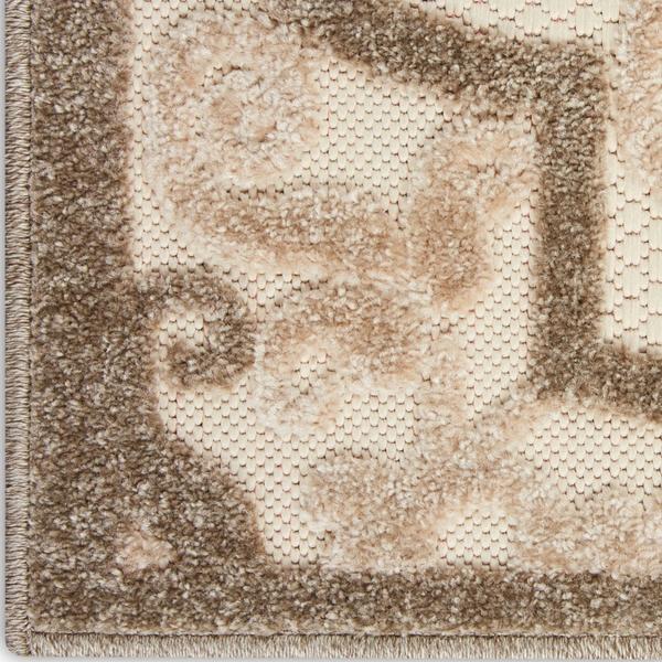 nourison Aloha Boho Trellis Beige Outdoor Rug ALH14 Home
