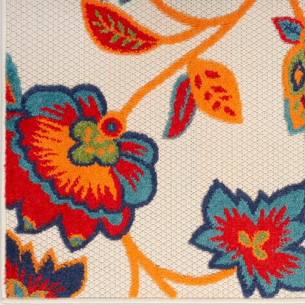 nourison Aloha Floral Multicolored Outdoor Rug ALH31 Home