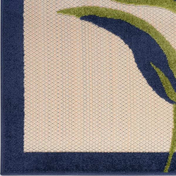 nourison Aloha Floral Multicolored Outdoor Rug ALH33 Home