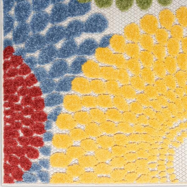 nourison Aloha Geometric Outdoor Multicolor Rug ALH29 Home