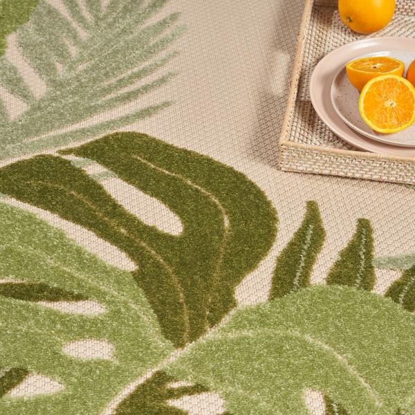 Nourison Aloha Ivory Green Indoor/Outdoor Nature Rug ALH40 Home