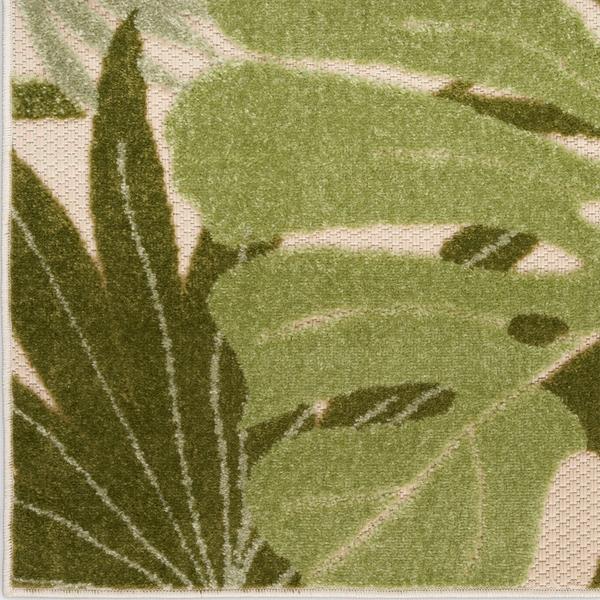 nourison Aloha Ivory Green Indoor/Outdoor Nature Rug ALH40 Home