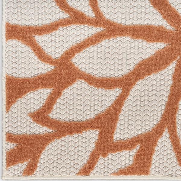 nourison Aloha Ivory Multicolor Indoor/Outdoor Floral Rug ALH05 Home