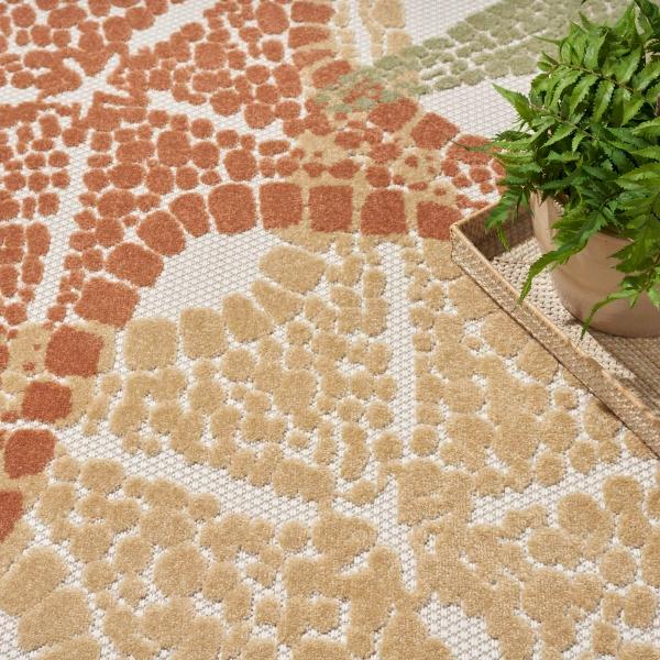 Nourison Aloha Ivory Multicolor Indoor/Outdoor Nature Rug ALH28 Home