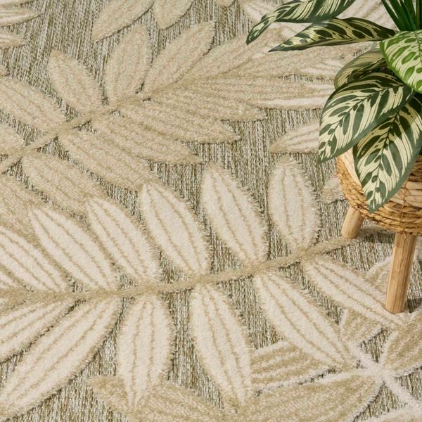 Nourison Aloha Ivory Sage Indoor/Outdoor Nature Rug ALH18