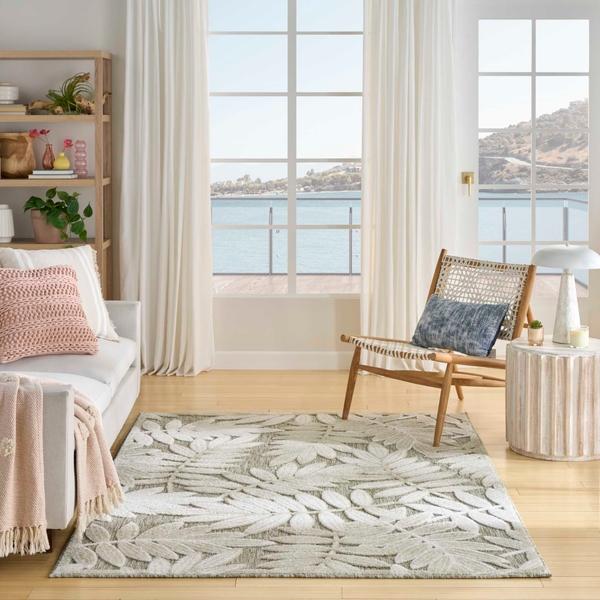 Nourison Aloha Ivory Sage Indoor/Outdoor Nature Rug ALH18