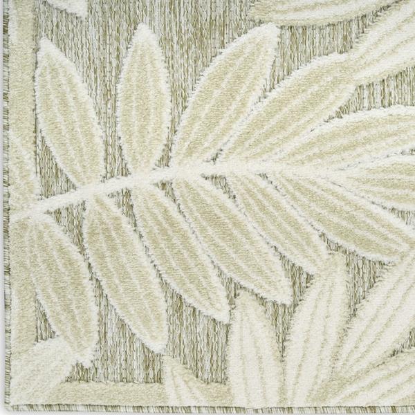 nourison Aloha Ivory Sage Indoor/Outdoor Nature Rug ALH18