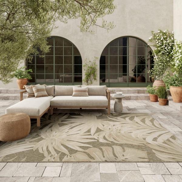 Nourison Aloha Ivory Sage Indoor/Outdoor Nature Rug ALH43